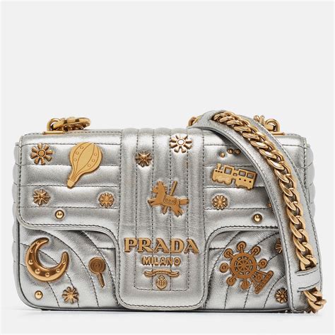 prada embellished shoulder bag|prada diagramme shoulder bag.